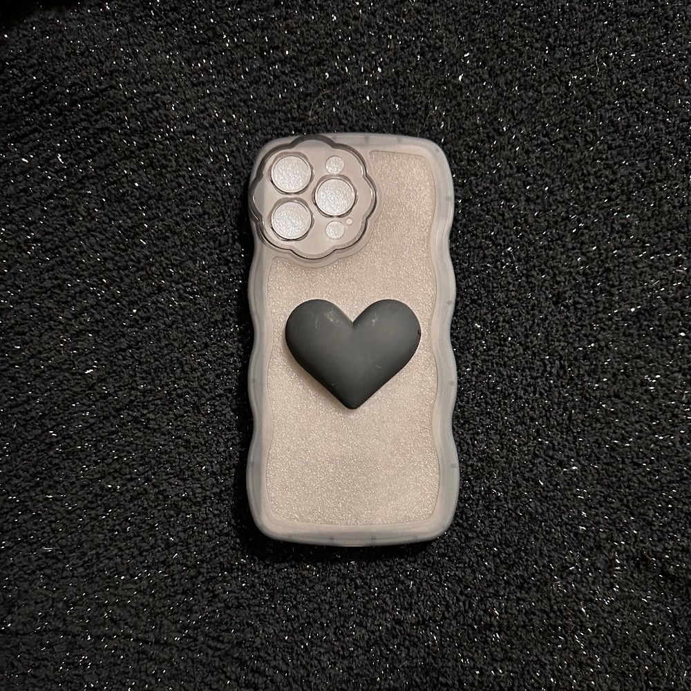 Black Iphone 14 pro max jelly case